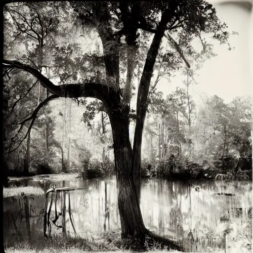 Prompt: a southern landscape in the syle of sally mann