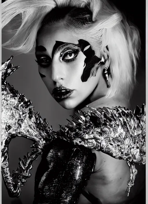 Image similar to lady gaga by nick knight, born this way, born this way album, red weapon 8 k s 3 5, cooke anamorphic / i lenses, highly detailed, cinematic lighting