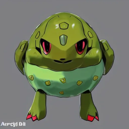 Image similar to A pokemon that looks like A tortoise, the shell is a full fondue，Trending on art station. Unreal engine.