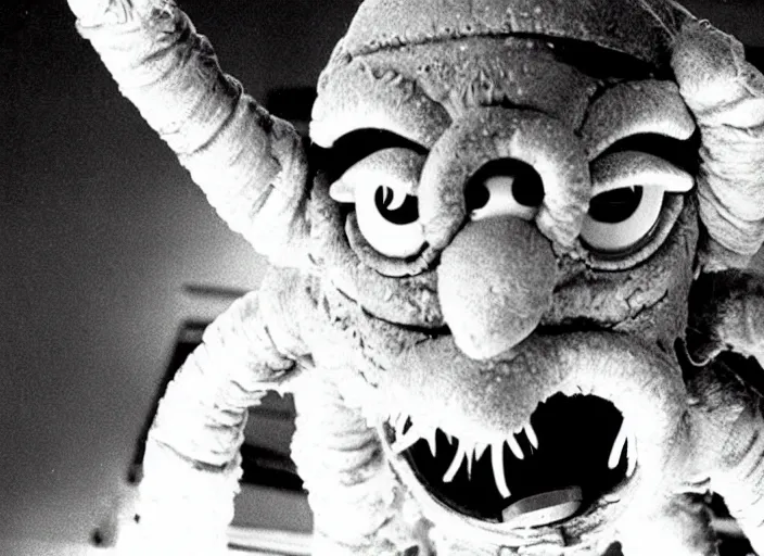 Prompt: alien from the 1 9 8 2 science fiction film muppet john carpenter ’ s the thing