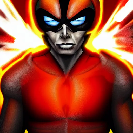 Image similar to portrait of heatblast from ben 1 0, cinematic, dark, realistic, hd