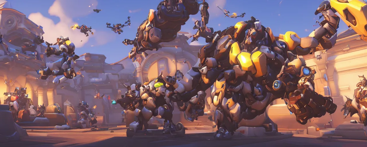 Image similar to a stunning loading screen for a new overwatch map