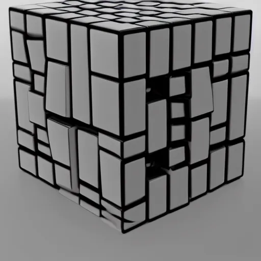 Image similar to impossible cube, raytracing, rtx, 8 k, highly detailed, studio lighting,