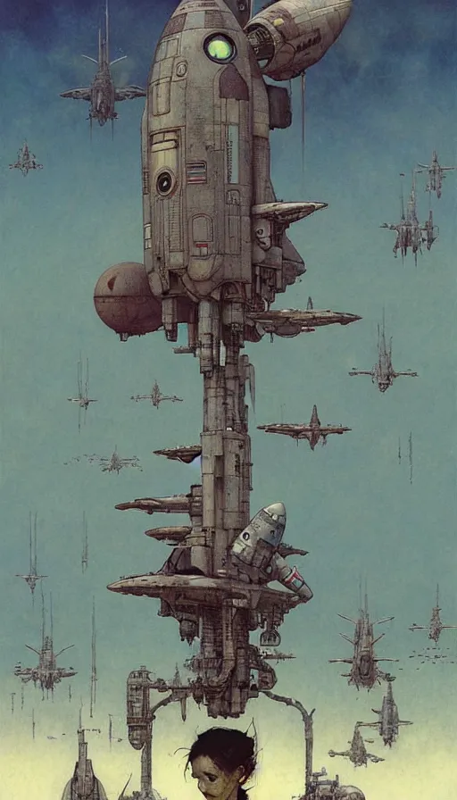 Image similar to rocket taking off by chiara bautista, beksinski and norman rockwell and greg rutkowski weta studio and tom bagshaw and james gurney and lucasfilm