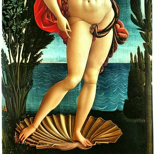 Prompt: venere di botticelli