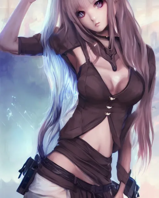 Prompt: The successful warrior is the average man, with laser-like focus, artwork by artgerm, anime, cyberpunk streets in Japan, elegant, seductive, long white hair, knee high socks, extra short blue plaid skirt, white blouse, army boots, full shot, wide-shot, long-shot, fantasy, mystical, magical