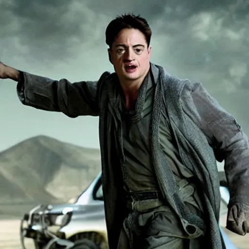 Image similar to Brendan Fraser in The Mummy reboot