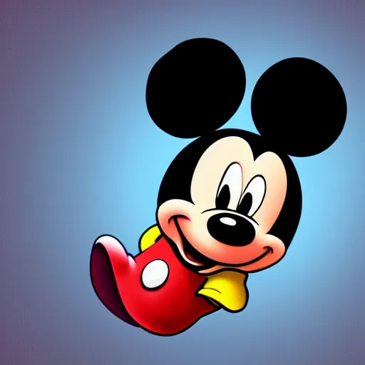 Image similar to [ mickey mouse ] in a horror game, [ digital art ]!!, 4 k quality