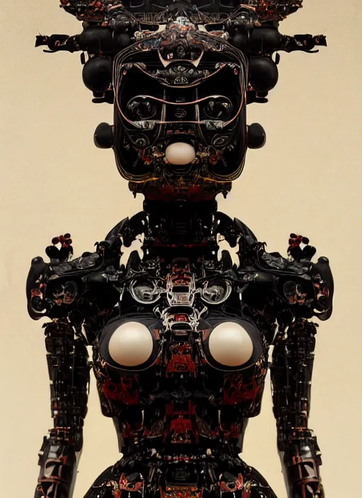 Image similar to portrait of a seductive cybernetic latex geisha mechs, modern fine art, fractal, in the style of ghosts in the machine, intricate ornaments, elegant, highly detailed, digital photography, subsurface scattering, by greg rutkowski,