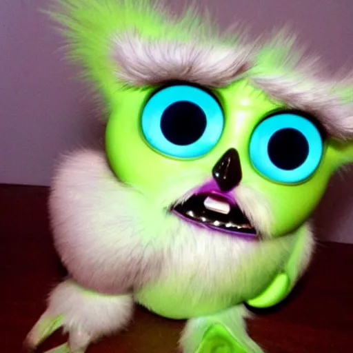 Image similar to really messed up furby