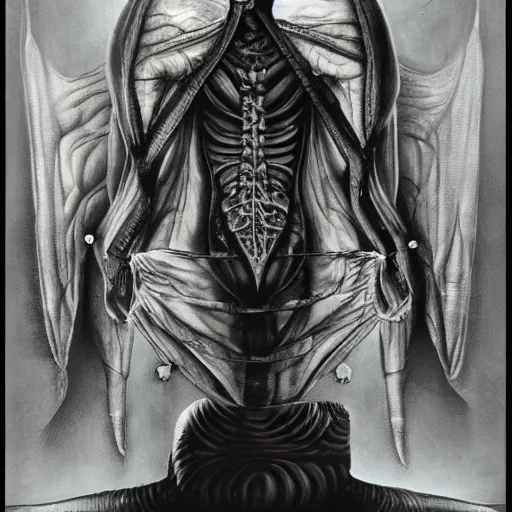 Image similar to vladimir putin by giger