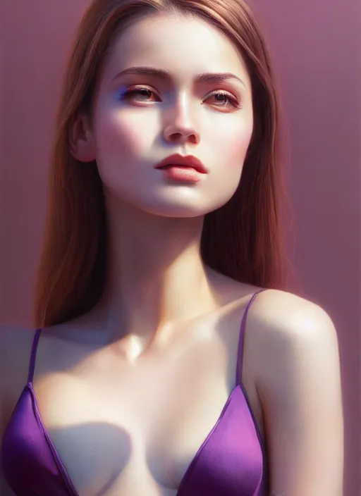 Prompt: high angle photo of a gorgeous young woman in the style of stefan kostic, realistic skin, 1 / 2 body crop, 8 5 mm art lens, f 1. 2, sharp focus, 8 k high definition, insanely detailed, intricate, elegant, art by stanley lau and artgerm