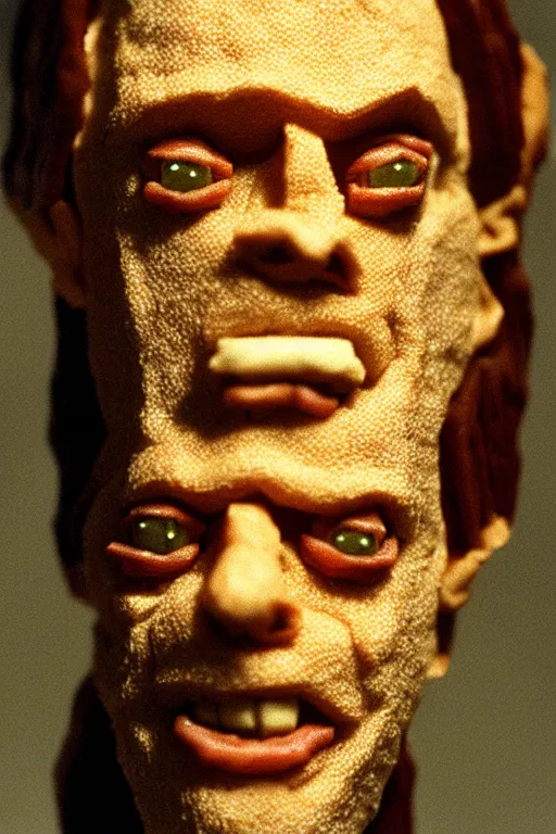 Prompt: film still of steve buscemi made out of bread in lord of the rings, 4 k