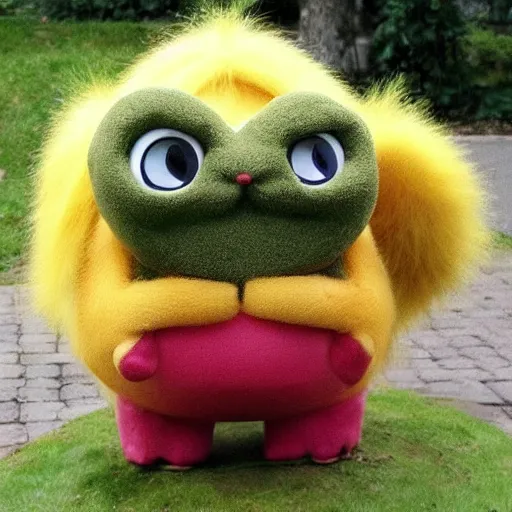 Image similar to mixture between bellsprout and primeape pokemon