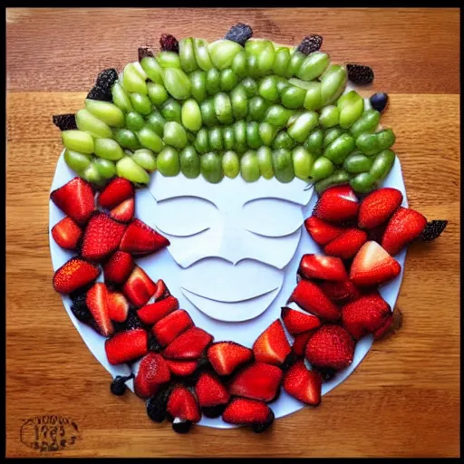 Image similar to fruit art of nine eleven