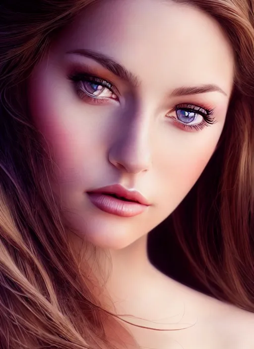 Prompt: a gorgeous female photo, professionally retouched, soft lighting, realistic, smooth face, full body shot, torso, dress, perfect eyes, look is intriguing, enticing, romantic, playful, sharp focus on eyes, 8 k, high definition, insanely detailed, intricate, elegant, art by artgerm and j scott campbell