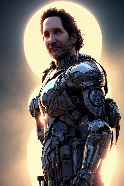 Image similar to archangel paul rudd by tsuyoshi nagano, illustration, cinematic lighting, hyperdetailed, 8 k, face enhance, frostbite 3 engine, cryengine, dof, trending on artstation, digital art, crepuscular ray