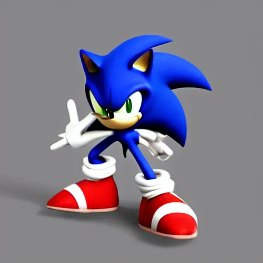 Image similar to a paper model of sonic, paper modeling art.