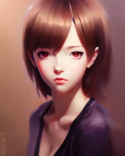 Image similar to portrait anime as girl cute - fine - face, pretty face, realistic shaded perfect face, fine details. anime. realistic shaded lighting by ilya kuvshinov giuseppe dangelico pino and michael garmash and rob rey