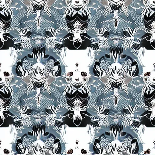Image similar to exquisite white samoyed dog print with beautiful and high resolution elements developed into seamless patterns