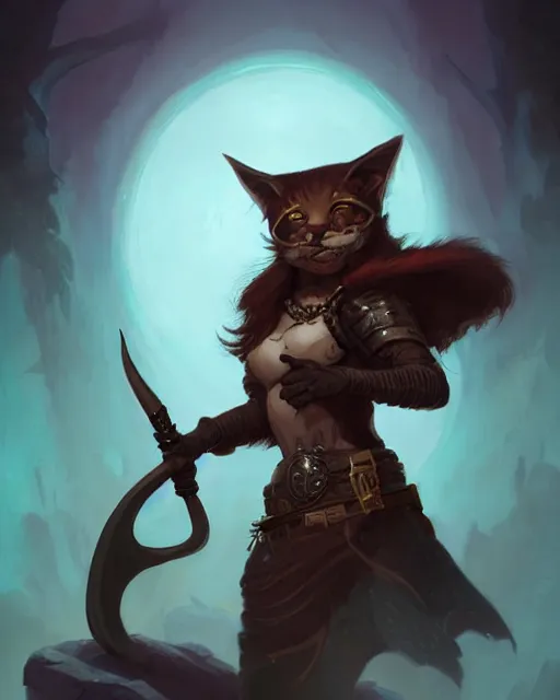 Prompt: Tabaxi :: Rogue, pretty, beautiful, DnD character art portrait, black hair, necromancy, matte fantasy painting, DeviantArt Artstation, by Jason Felix by Steve Argyle by Tyler Jacobson by Peter Mohrbacher, cinematic lighting.