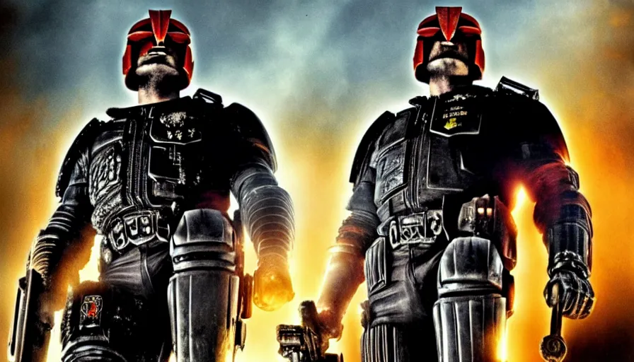 Prompt: Judge Dredd in the movie Dredd