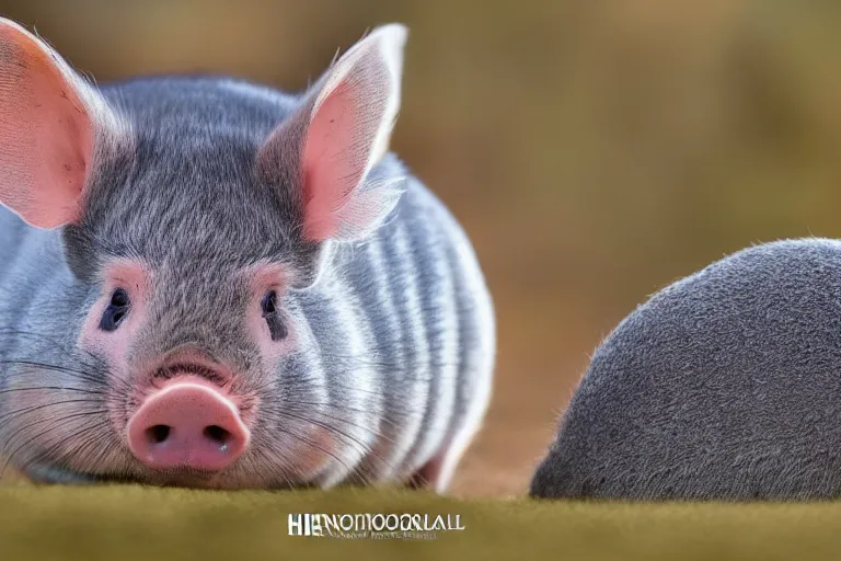 Prompt: a pig chinchilla!!! hybrid! hyper realistic!! realistic lighting!! wildlife photographer of the year!!! bold natural colors, national geographic, hd, wide angle, 8 k