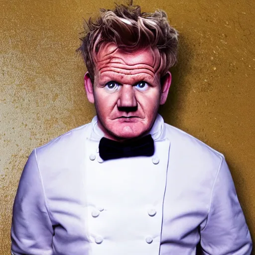 Image similar to gordon ramsay having a mental breakdown over the lamb sauce