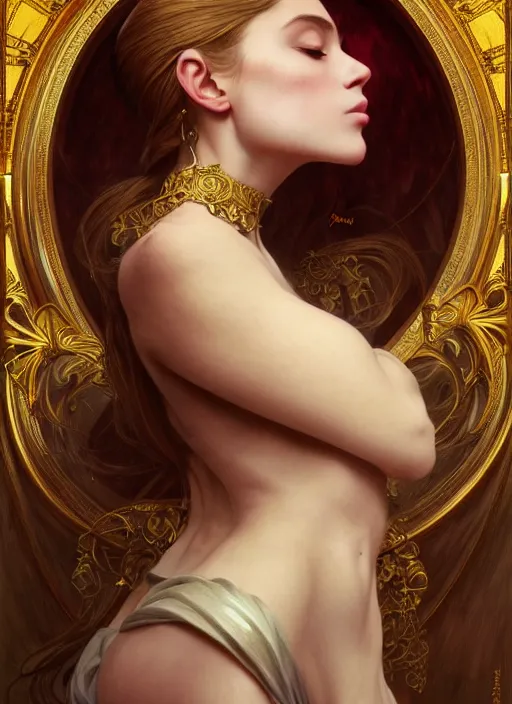 Image similar to sansan suicide realistic,, surealism, aesthetic, shiny, fantasy, intricate, elegant, extremely higly detailed, digital painting, artstation, body symmetrical anatomy, baroque, concept art, photoshop, krita, smooth, sharp focus, full body focus, illustration, digital painting, art by artgerm and greg rutkowski and alphonse mucha