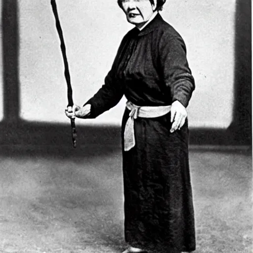 Prompt: Hellen Keller as a ninja