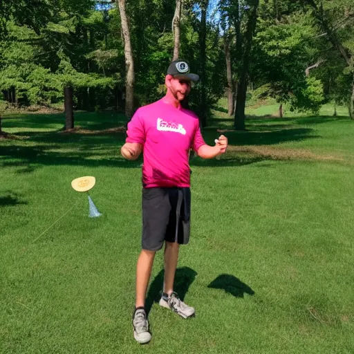Image similar to disc frisbee golfing
