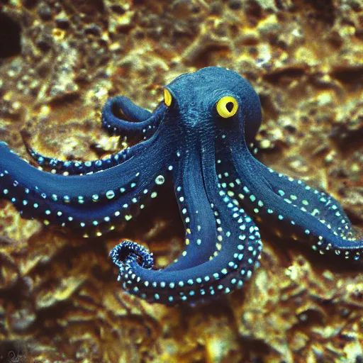 Prompt: octopus, 50mm lens