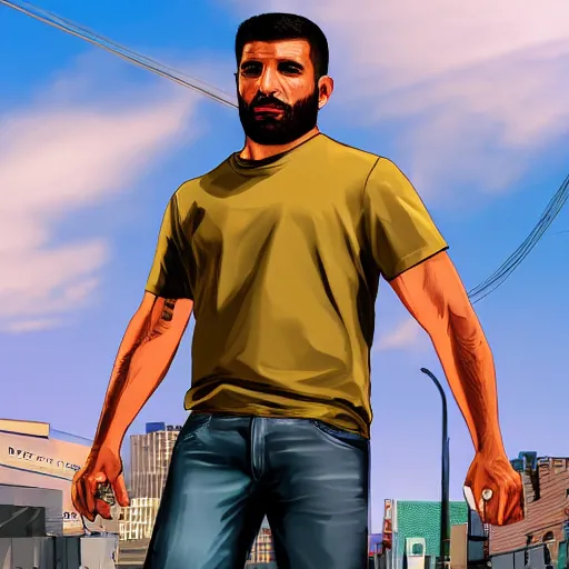 Prompt: !dream hasan as a GTA style character on a loading screen, 4k, high detail, high-resolution photograph, professional photography, ultra-detail