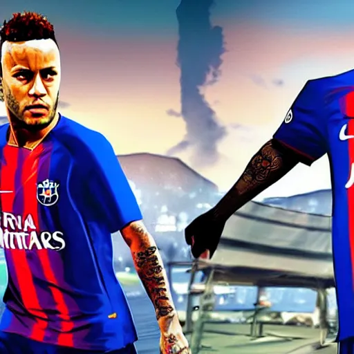 Image similar to neymar in gta v