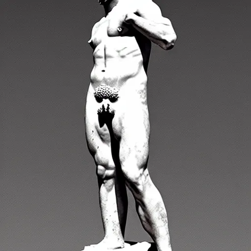 Image similar to henry cavill as a greek marble statue