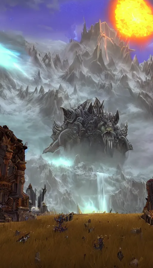 Image similar to the end of the world, from wow