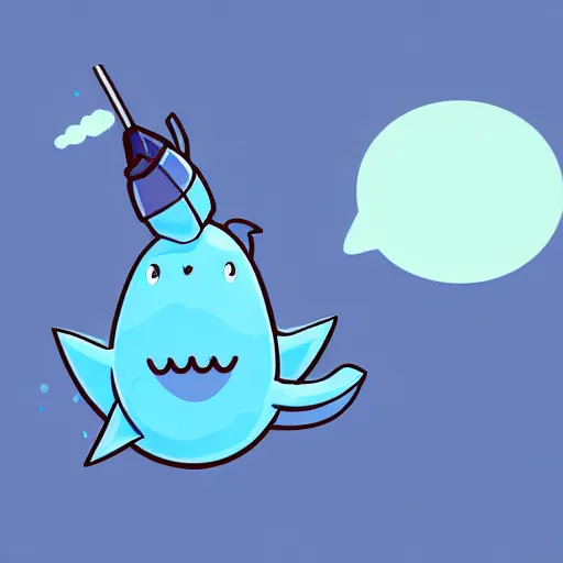 Prompt: narwhal emoji