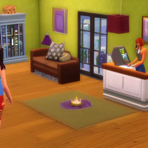 Prompt: reality as the sims