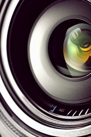 Prompt: “ very detailed art of a camera lens as a human eye, award - winning details ”