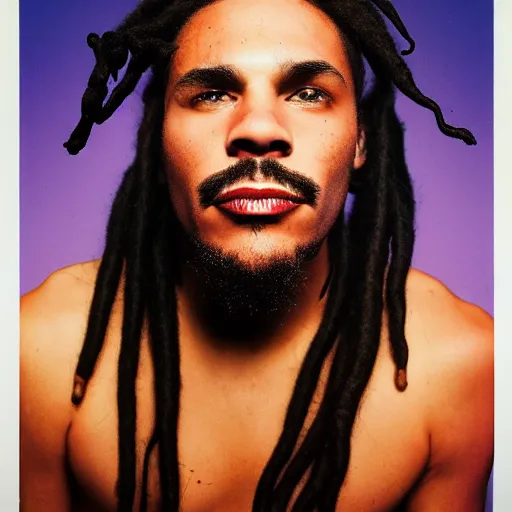 Image similar to a close up of a person with dreadlocks, an album cover by David LaChapelle, reddit, precisionism, 1990s, smokey background, high definition