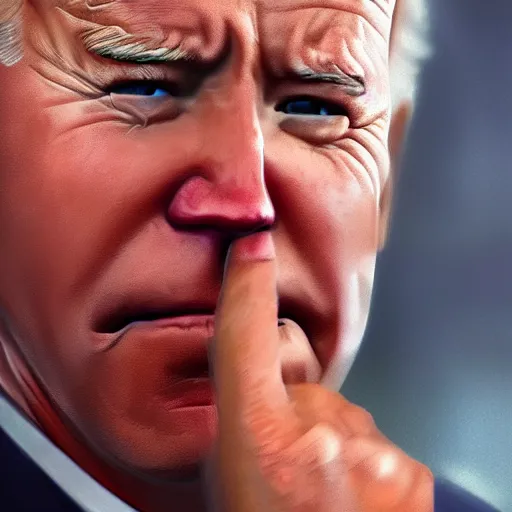 Image similar to joe biden crying, dramatic lighting, cinematic, establishing shot, extremly high detail, photorealistic, cinematic lighting, artstation, style by James Gurney