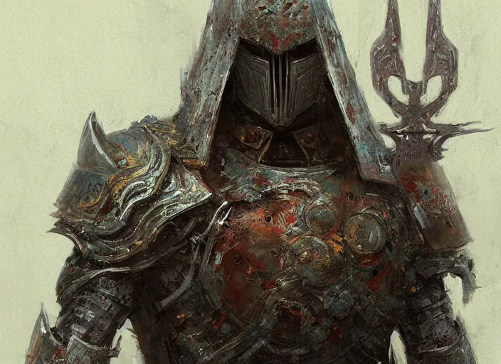 Image similar to cruxible knight concept, clad in tree bark ornamented armor, beksinski, ruan jia, dark soul concept art, infinity blade armor