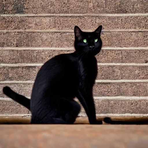 Image similar to black cat with red eyes, canon eos r 3, f / 1. 4, iso 2 0 0, 1 / 1 6 0 s, 8 k, raw, unedited, symmetrical balance, in - frame