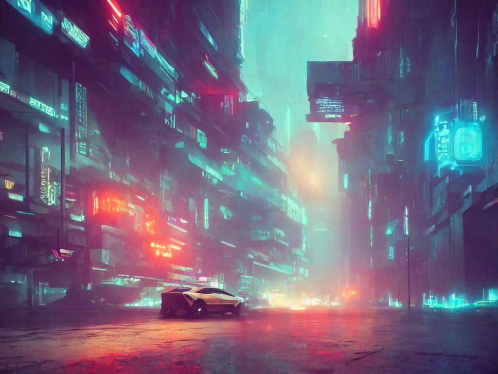 Prompt: A scene from bladerunner 2049 rendered by Beeple synthwave style environment concept digital art unreal engine WLOP trending on artstation