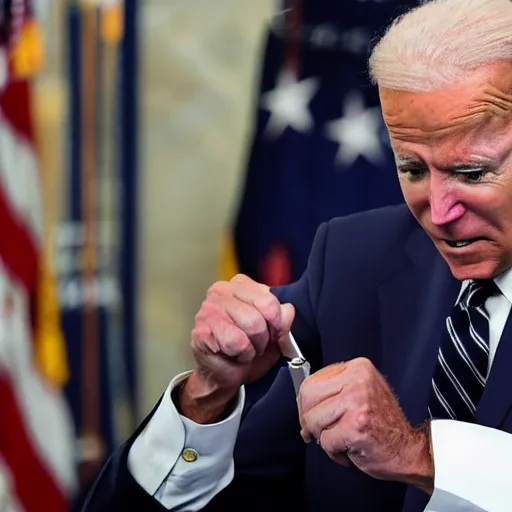 Image similar to joe biden getting an infusion