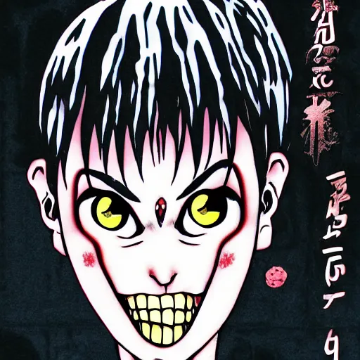 Prompt: Junji Ito Cute devil