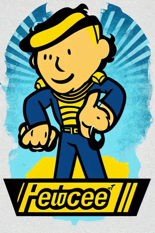 Image similar to fallout 7 6 retro futurist illustration art by butcher billy, sticker, colorful, illustration, highly detailed, simple, smooth and clean vector curves, no jagged lines, vector art, smooth andy warhol style