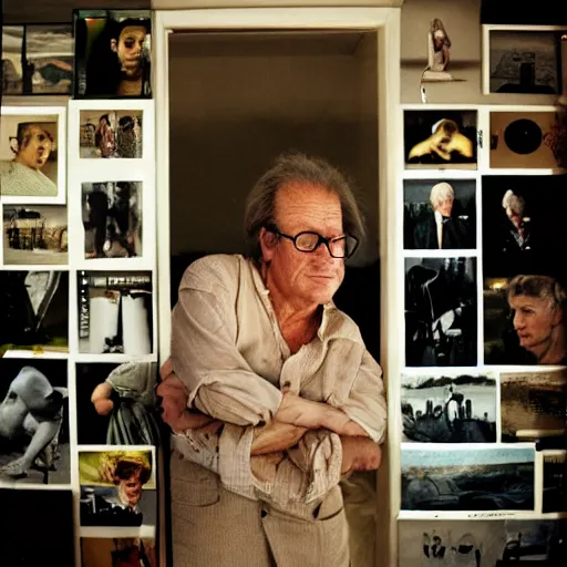 Image similar to a man realistic candid portrait photography by annie leibovitz