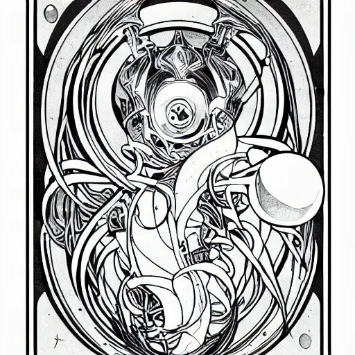 Image similar to clean simple line art of a bubble bobble, no background. well composed, clean coloring book page. coloring book line art by artgerm and greg rutkowski and alphonse mucha