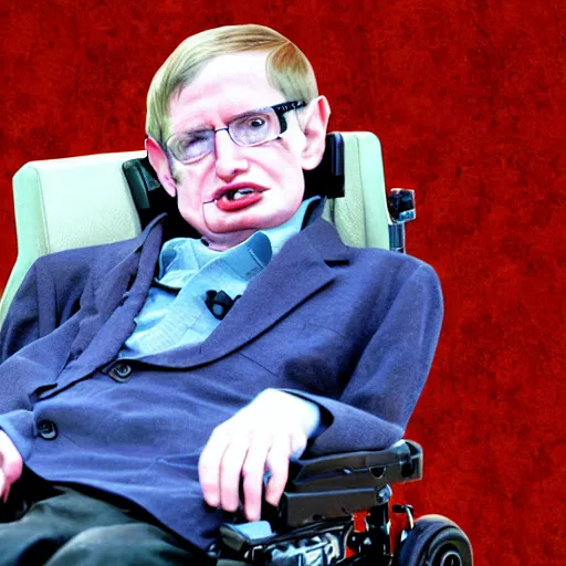 Prompt: stephen hawking in Skyrim